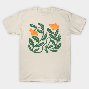 California Poppy Vines T-Shirt